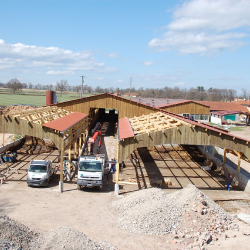 Extension bâtiment agricole Gaec Petit Domaine