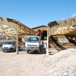 Extension bâtiment agricole Gaec Petit Domaine