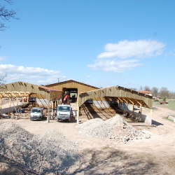 Extension bâtiment agricole Gaec Petit Domaine